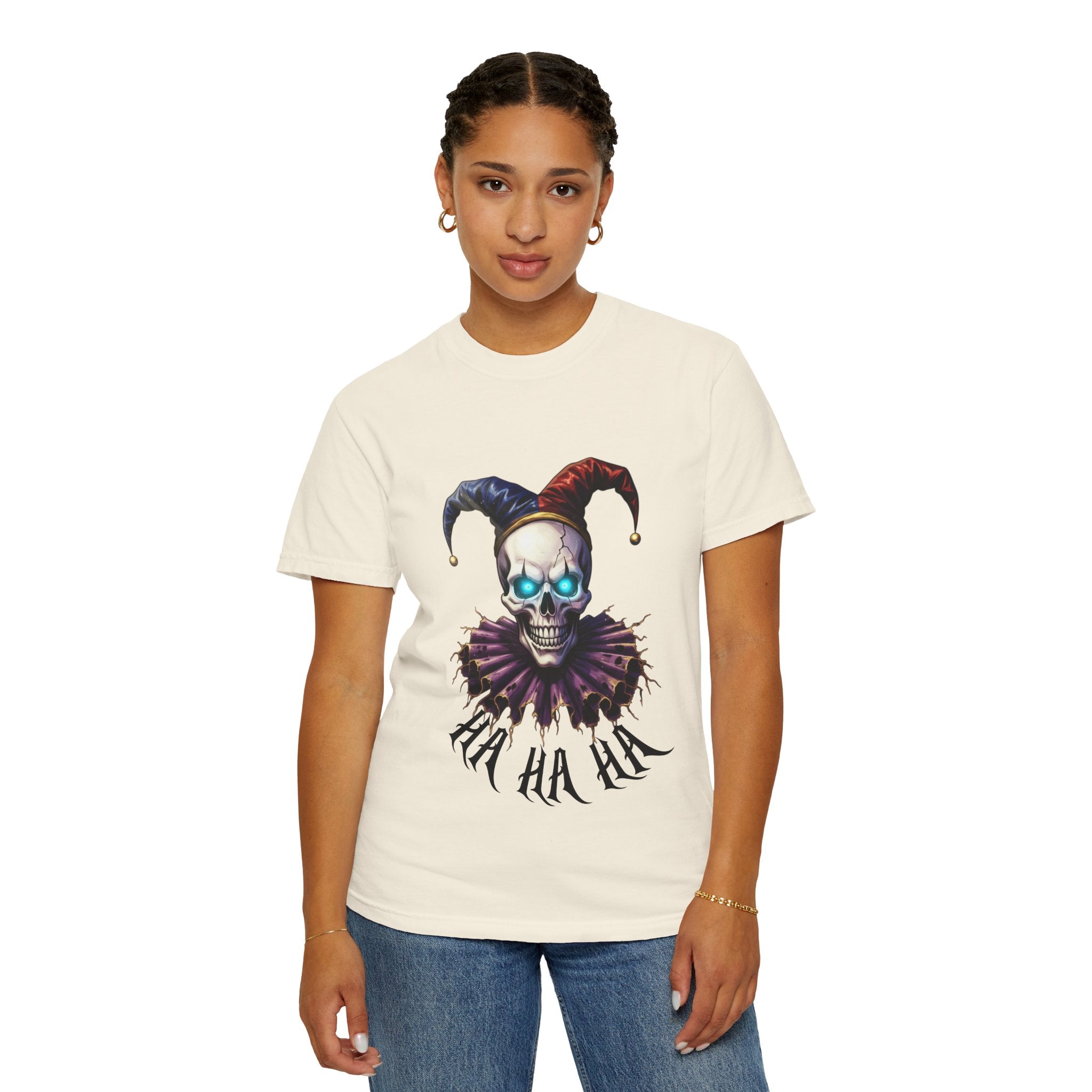 Jester Skull Tee — Gothic Joker Skull T-Shirt