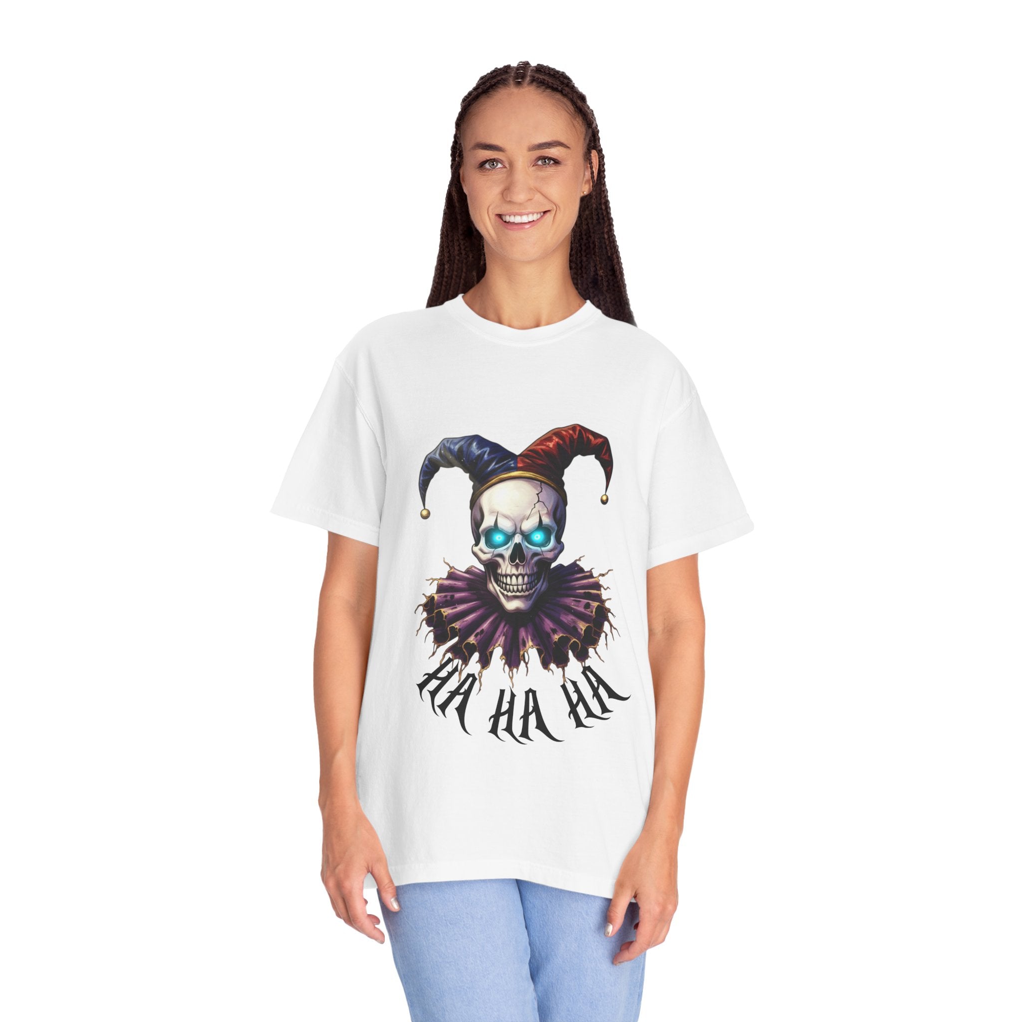 Jester Skull Tee — Gothic Joker Skull T-Shirt